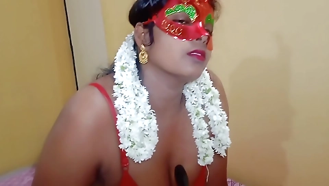 Big Boobs Hot Sexy Red Saree Aunty Self Sex