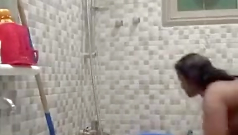 Desi Aunty Bathroom Selfie Video