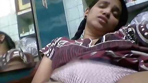 Indian Bank Employee Fingering Selfie - 6