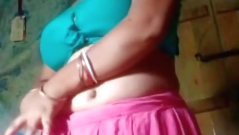 Desi Aunty In Skirt Stripping
