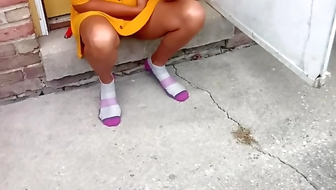 Neighbor Upskirt