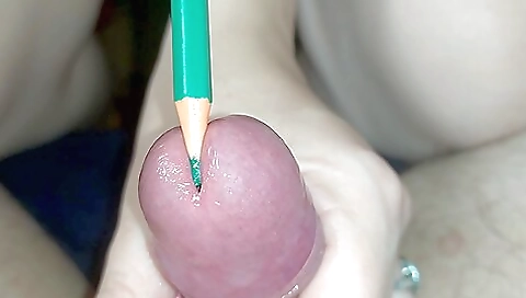 Colour Pencils Uretra Insertions After Pussy - Teaser Video