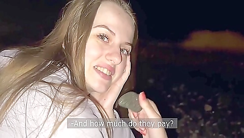 Undressed On The Street And Sucked For Money. Free 18 Min