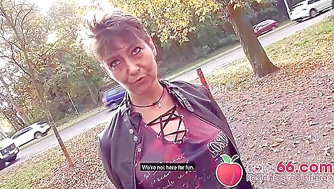 Ugly Short Hair Granny Milf Pounded Outdoors In Germany!