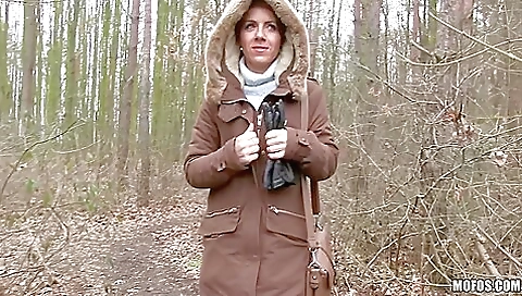Sasha Zima Euro Cutie Banged Outdoors